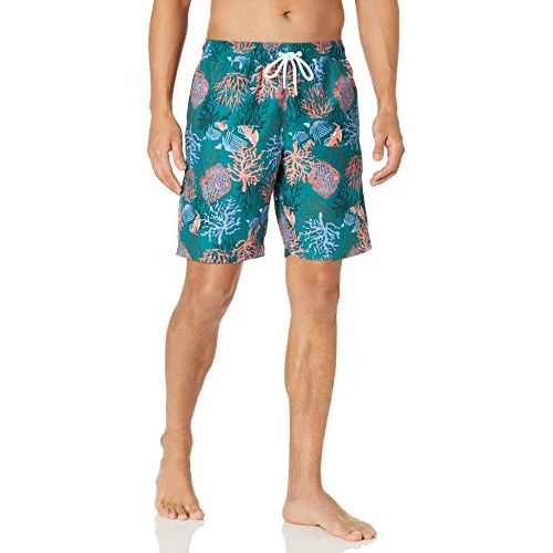 Offerta a tempo: Amazon Essentials Shorts da Bagno da 23cm con Fodera Interna in Rete, Tasche, Chiusura con Coulisse Uomo, Arancio Corallo, XXL - 0.00% da 15.50 € a 15.50 €