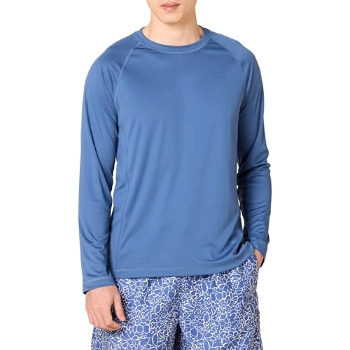 Zeitlich begrenztes Angebot: Amazon Essentials Herren Langärmeliges, Schnell Trocknendes Bade-T-Shirt, Blau, XXL von 12.23 € auf 12.23 € (0.00% Rabatt)