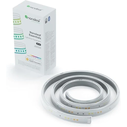 Oferta limitada: Nanoleaf Essentials Lightstrip Expansion, 1M Tira LED RGBW Inteligente Adicional - Luces Led 16M Colores Thread y Bluetooth, Compatible con Google Home Apple, para Decoración Habitación y Gaming de 6.80 EUR a 6.80 EUR (ahorro 0%)