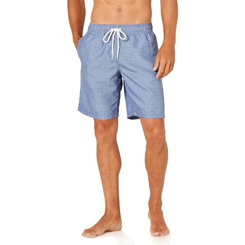 Offerta a tempo: Amazon Essentials Costume da Bagno da Uomo ad Asciugatura Rapida, 22,9 cm, Stampa Geometrica Blu, XS - 0.00% da 12.45 € a 12.45 €