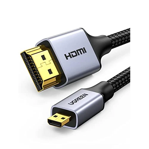 Limited-time offer: UGREEN Micro HDMI to HDMI Cable 4K 1440P@144Hz Standard Micro HDMI Type D Adapter ARC HDR UHD Lead Compatible for Raspberry Pi 5 4 500 Plus,Hero 7 6 Camera,DSLR,Laptop,PS4,PS5,TV,Portable Monitorr(2M) from 15.99 £ to 13.59 £ (save 15%)