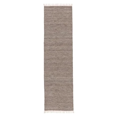Limited-time offer: RugVista Melange Rug, Modern Kilim, 80x400 cm, Runner, Carpet, Low Pile, Dry Clean, living-room,dining-room,bedroom,hallway, Brown from 190.00 GBP to 190.00 GBP (save 0%)