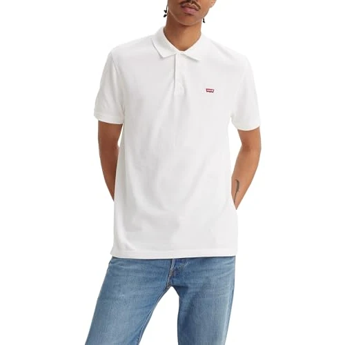 Offre limitée : Levi's Housemark Polo T-Shirt Homme, White +, L de 45.00 € à 26.91 € (40% de remise)