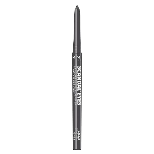 Offerta a tempo: Rimmel London ScandalEyes Exaggerate Eye Definer, Matita Occhi Automatica Waterproof a Lunga Durata dal Colore Intenso e Tratto Ultra Preciso, 003 Smokey Grey - 31% da 6.49 € a 4.50 €