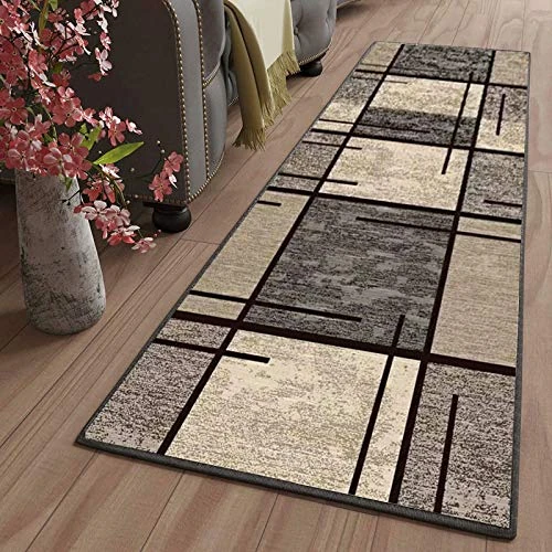 Limited offer: LYYK Kitchen Rug in Front of the Sink, Hallway, Washable, Non-Slip, Long Absorbent Modern Geometric Pattern for Living Room, Bedroom, Bedroom, Bedroom, Bedroom, Bedroom, Young People, Girls, Boys from 12.20 EUR to 12.20 EUR (save 0%)