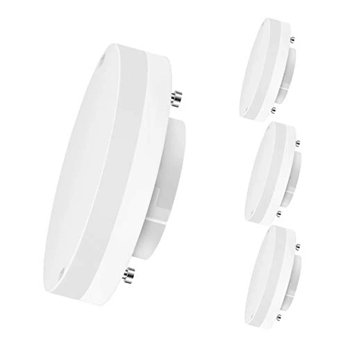 Limited-time offer: LVWIT 5W GX53 Led Bulb,Kitchen Under Cabinet Lighting,Outdoor Light GX53 LED,Spot Lights Bulbs,Warm White Led 3000K,220-240V,470 Lumens,Replace 40W(Non-Dimmable,4PCS) from 14.82 £ to 10.99 £ (save 26%)