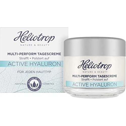 Tijdelijke aanbieding: Heliotroop Anti-aging dagcrème voor elk huidtype, veganistische natuurlijke cosmetica, fris en merkbaar strakker huidbeeld, multi-perform dagcrème met natuurlijk hyaluronzuur, Active Hyaluronzuur, 1 x van 31.37 € naar 31.37 € (0.00%