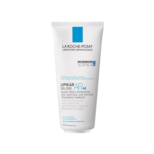 La Roche Posay - Bálsamo Hidratante Corporal, Relipidizante, Anti-irritaciones, Anti-picor, Hidrata y Calma, Enriquecido con Manteca de Karité, Para Pieles Secas y Atópicas, Lipikar AP+M, 400 ml