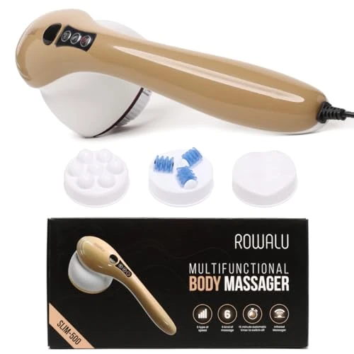 Offerta a tempo: ROWALU | Massaggiatore Anticellulite Professionale Elettrico per Cellulite Radicata e Ostinata | Massaggio Muscolare Cervicale e Drenante Gambe | Massaggiatore Cellulite Pancia, Braccia e Fianchi - 13% da 59.99 € a 51.99 €