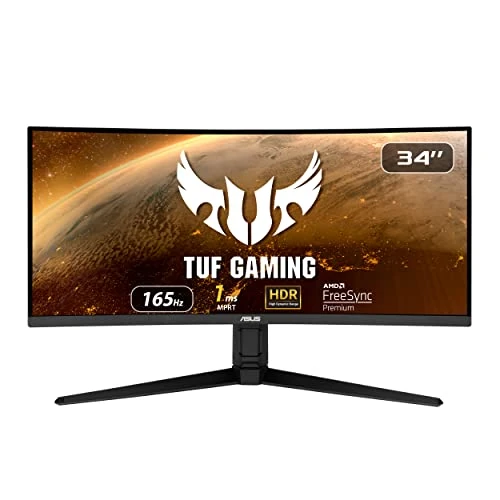 ASUS TUF Gaming VG34VQL1B 86,4 cm (34") 3440 x 1440 Pixels UltraWide Quad HD LED Zwart