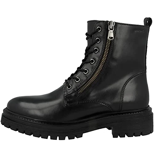 Limited offer: Geox Iridea Ankle Boots/Boots Women Black Mid Boots Shoes, Black, 9 US from 125.09 EUR to 125.09 EUR (save 0%)
