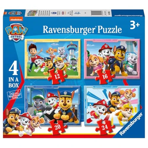 Offerta a tempo: Ravensburger - Puzzles Paw Patrol B 4 Pack | Puzzle Bambini 3 Anni In Su | Regalo — 23% da 9,92 € a 7,64 €