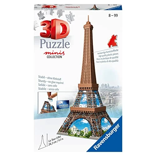 Tijdelijke aanbieding: Ravensburger Verlag GmbH Ravensburger 3D-puzzel - mini Eiffeltoren - 54 stukjes - vanaf 8 jaar: Beleef puzzels in de 3e dimensie van 10.44 EUR naar 10.44 EUR (korting 0%)