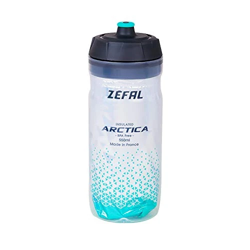 ZEFAL Arctica - Bidon Vélo 550 ML - Gourde Vélo Isotherme - Inodore et Etanche - Bidon Sport sans BPA - Vert