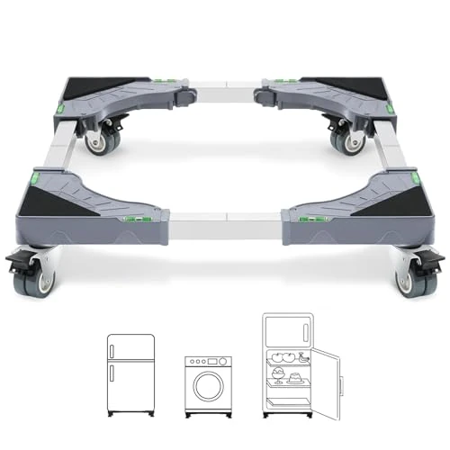 Offerta a tempo: W B D WEIBIDA Carrello Lavatrice con 4 Ruote con Bloccaggio, Carico Pesante 200KG Base — 5% da 35,99 € a 34,19 €