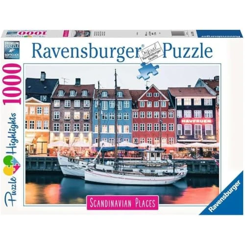 Ravensburger - Puzzle Adulte - Puzzle 1000 p - Copenhague, Danemark (Puzzle Highlights) - 16739