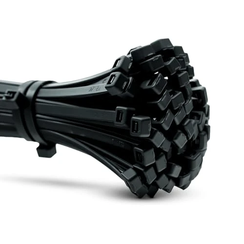 Offerta a tempo: ERKO Fascette plastica nere 200 x 3,6 mm 100 pezzi di cablaggio professionali, Resistente allatemperature, Resistenza alla rottura 18 kg, forte - 0.00% da 3.99 € a 3.99 €