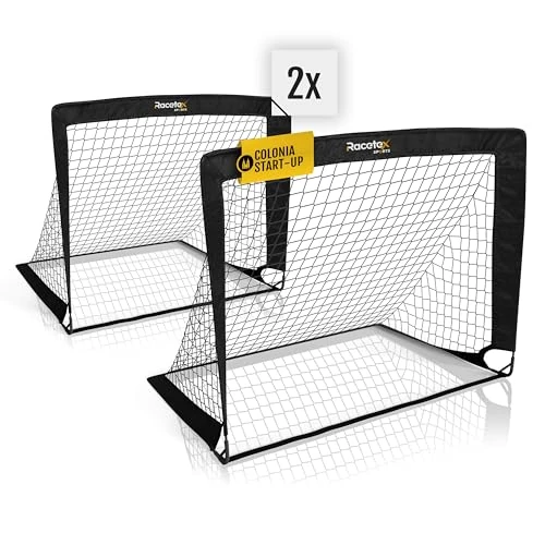 Offre limitée : Racetex Set de 2 But de Foot Enfant Exterieur - Goal de Foot (Noir) de 49.99 € à 37.99 € (24% de remise)