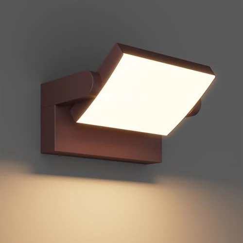 Limited-time offer: Klighten 24W LED Wall Light Outdoor Indoor Waterproof IP65 Adjustable Lamp Modern Outside Light Aluminum Wall Lighting for Entrance Garden Balcony, Bronze, Warm White 2700K-3000K from 50.99 £ to 46.99 £ (save 7.84%)