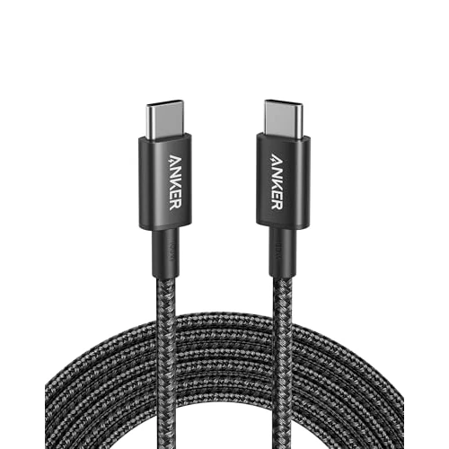 Offerta a tempo: Anker Cavo USB C, 100W 333 Cavo Type C, Potenza di Ricarica Rapida Adatta per iPhone 16, 16 Plus, 16 Pro, 16 15Pro Max, MacBook Pro 2024, iPad Pro 2024, iPad Air 4, Galaxy S21, Pixel, Switch(3m, Nero) - 21% da 11.99 € a 9.49 €