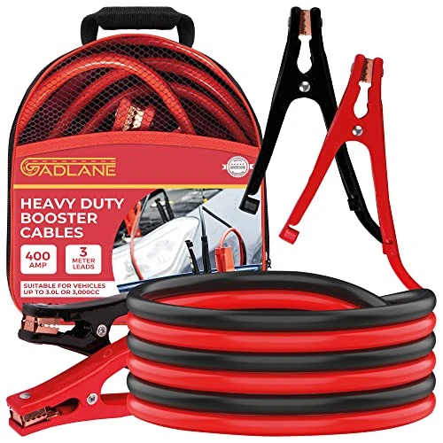 Limited-time offer: GADLANE 3m Heavy Duty Jump Leads (400A) from 12.99 £ to 12.99 £ (save 0.00%)