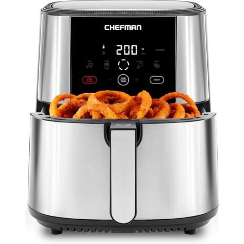 Oferta ograniczona: Chefman TurboFry Air Fryer, XL 8-Qt pojemności do gotowania rodzinnego, bez BPA i Dishwasher bezpieczny Basket, nieprzywierający fryer ze stali nierdzewnej z funkcją One-Touch do zdrowego szybkiego smażenia z 79.98 EUR na 47.99 EUR (znizka 40%)