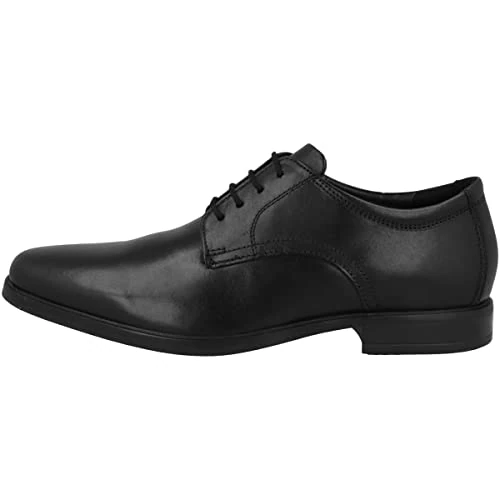 Clarks Howard Walk, Oxford-Schuh Uomo, Black Leather, 43 EU