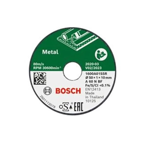 Bosch 3 tarcze tnące (do metalu Ø 50 mm, osprzęt Bosch Easy Cut&Grind)
