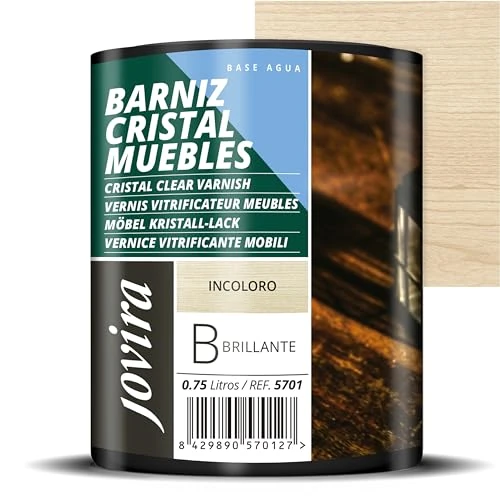 Offre limitée : JOVIRA PINTURAS Vernis brillant à base d'eau pour meubles en verre (750 Millilitres) de 15.54 € à 15.54 € (0.00% de remise)