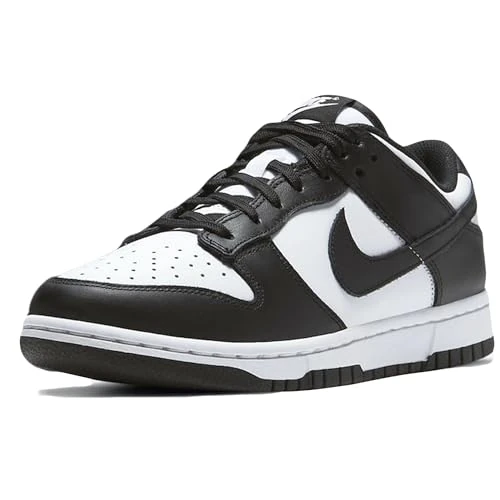 Offre limitee: Nike Homme Dunk Low Retro Sneaker, Blanc, Noir, Blanc, 43 EU de 119.99 EUR a 59.99 EUR (economie 50%)