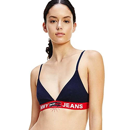 Tommy Hilfiger Bralette Donna Elasticizzata, Blu (Desert Sky), S