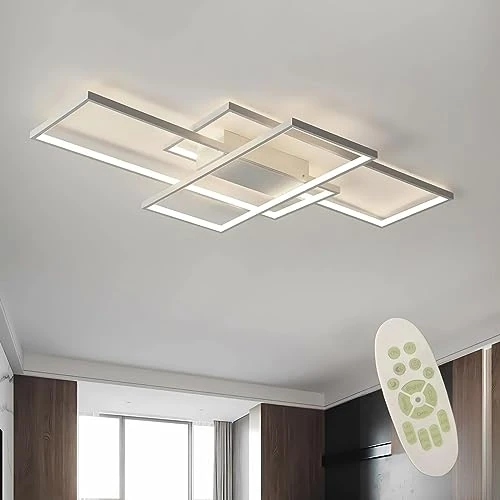 Offerta a tempo: Diossad Plafoniera Led Soffitto Moderna,Dimmerabile Plafoniera Lampada Da Salotto Lampada Da Soffitto Led,Applica A Decorativa Soggiorno Camera Da Letto Cucina E Ufficio - 0.00% da 99.98 € a 99.98 €
