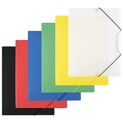Offre limitee: D.RECT ​​| 6 pièces | (1 pièce par couleur 6x1) | Reliure | Chemise postale en PP avec bande élastique | Chemise élastique en plastique pour DIN | A4 de 11.99 EUR a 11.99 EUR (economie 0%)