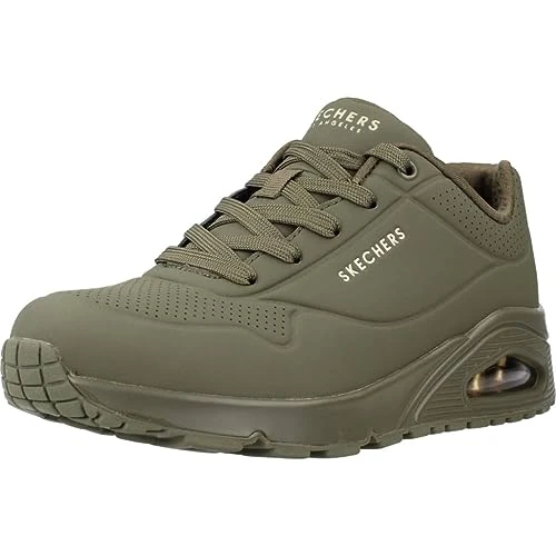 Offerta a tempo: Skechers Uno Stand On Air, Scarpe da ginnastica Donna, Olive Durabuck, 39.5 EU - 24% da 79.95 € a 61.16 €