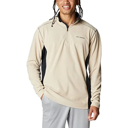 Columbia Klamath Range 2 Half Zip, Bluza Polarowa Mężczyźni, Ancient Fossil/Black, XS