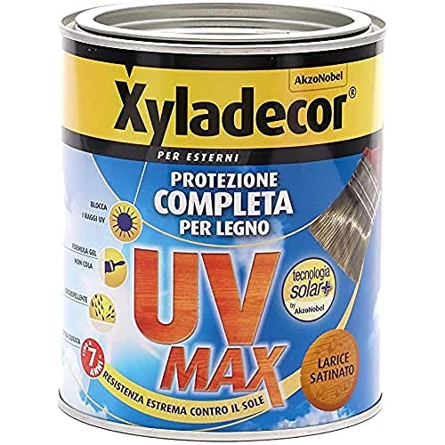 Offerta a tempo: Xyladecor SMALTO LEGNO ESTERNI UV MAX Protezione Completa da sole e agenti atmosferici Idrorepellente colore LARICE 750ML, 750 ML - 0.00% da 27.91 € a 27.91 €