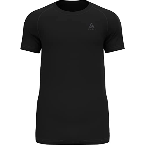 Oldo Zwart T-shirt met ronde hals en ronde hals voor heren Active F-Dry Light Eco baselayer