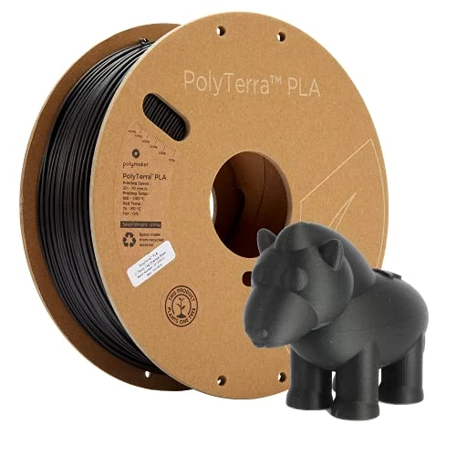 Oferta limitada: Polymaker PolyTerra PLA Charcoal Black - 1.75mm - 1kg de 23.50 € a 23.50 € (ahorro 0.00%)