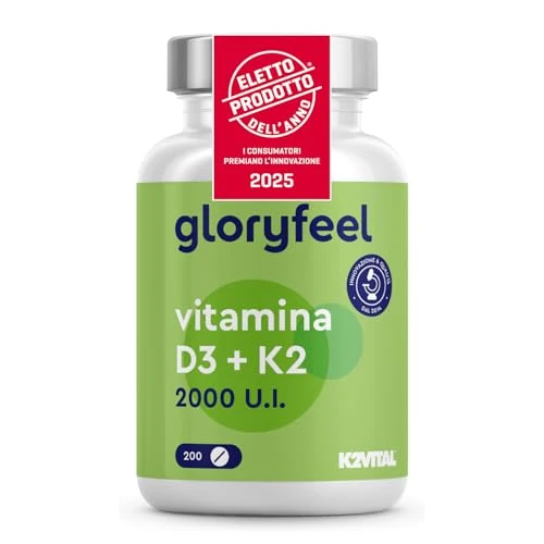 Beperkte aanbieding: Vitamine D3 en K2-200 tabletten - 2000 IE + 100 µg Premium: K2VITAL® van Kappa 99,7% All-Trans MK7 - Laboratorium getest en gemaakt in Duitsland van 15.97 EUR naar 13.55 EUR (besparing 15%)