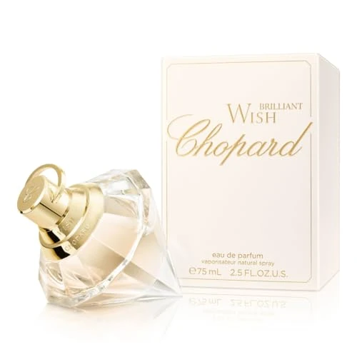 Oferta limitada: Chopard Brilliant Wish 75 ml – Eau de Parfum para Mujer – Fragancia Floral Fresca – Perfume con Brillantes Notas de Bayas Rosas, Jazmín Estrella y Hojas de Violeta – Botella de Cristal Transparente de 16.70 EUR a 16.70 EUR (ahorro 0%)