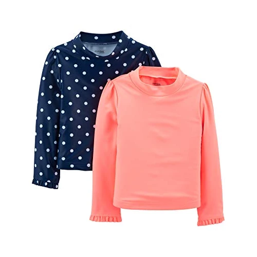 Tijdelijke aanbieding: Simple Joys by Carter's Rash Guard Shirt voor meisjes (verpakking van 2) van 26.49 EUR naar 7.64 EUR (korting 71%)
