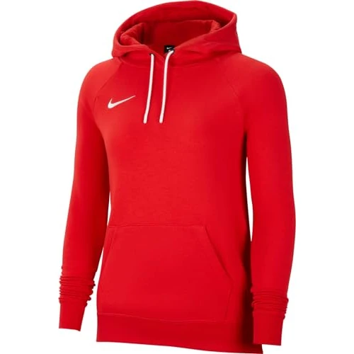 NIKE Womens Nk Flc Park20 Po Hoodie Sweatshirt, University Red/White/White, S EU