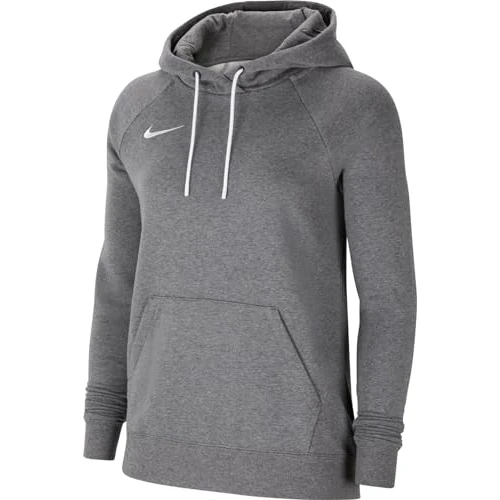 Offre limitée : Nike Femme Park 20 Sweat À Capuche, Charbon Chiné/Blanc/Blanc, S EU de 33.27 € à 31.92 € (4.06% de remise)