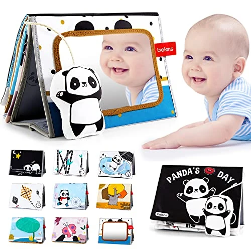 Oferta limitada: beiens Juguete de Espejo, Libro de Tela con patrón de Contraste de Panda en Blanco y Negro, sensoriales para bebés de 0 a 6 Meses, educativos Regalos … de 16.99 € a 16.99 € (ahorro 0.00%)