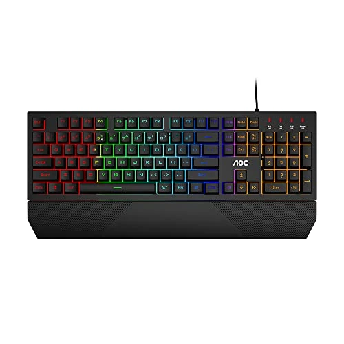 Offerta a tempo: AOC GK200 Tastiera da gioco - Tastiera per PC con layout italiano, 25 tasti anti-ghosting, 25 tasti N rollover e cavo di 1,8 m - 49% da 27.23 € a 13.90 €