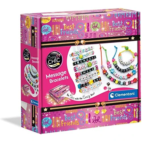 Clementoni Set de Abalorios y Joyas, Multicolor, 300 gr