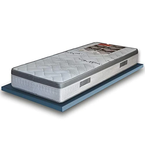 Offerta a tempo: EcoDream Materasso Singolo a Molle Rigido 80x190 cm - Alto 25 cm, Duro Ortopedico, Molle Bonnel Biconiche, Tessuto Thermico e Fascia Traspirante - Presidio Medico - Made in Italy - 0.00% da 244.00 € a 244.00 €