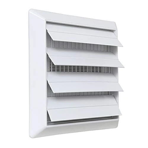 Offerta a tempo: La Ventilazione S19100RB Griglia di ventilazione da Sovrapporre in ABS, Bianco, con Alette a gravità e rete antinsetti. Dimensioni 185x185 mm - 0.00% da 17.60 € a 17.60 €