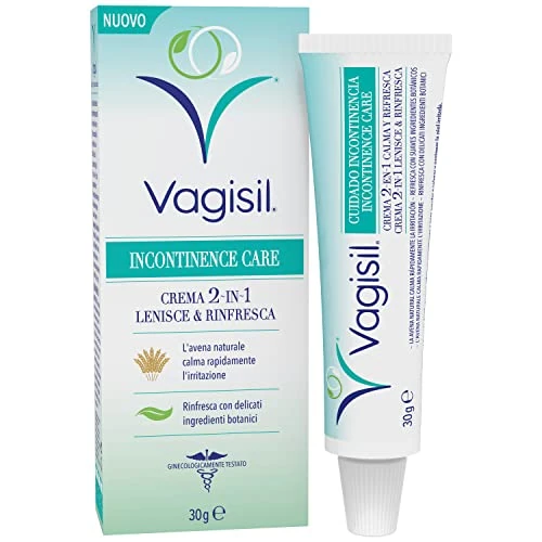 Oferta ograniczona: Vagisil Pielęgnacja nietrzymania moczu 2 w 1 Świeży i kojący krem dla kobiet, z naturalnym owsem, chłodzi z łagodnym aromatem botanicznym, 30 g z 26.11 PLN na 26.11 PLN (zniżka 0%)