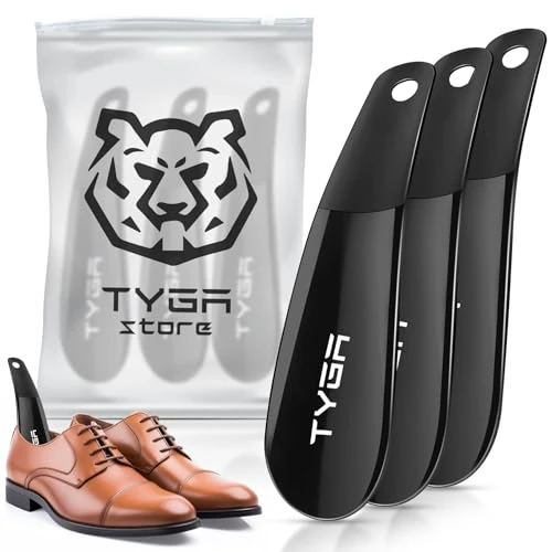 Offerta a tempo: TYGA STORE | Calzascarpe nere universali, adatte per tutte le scarpe, tacchi, stivali e scarpe da ginnastica – Prevengono le pieghe – facilmente scivolare nei piedi (per uomini, donne e bambini) (3) - 0.00% da 7.99 € a 7.99 €